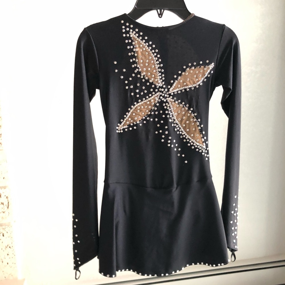 Figure skating dress with Swarovski crystals. 12yo
